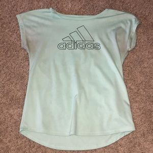 Teal ish Adidas shirt